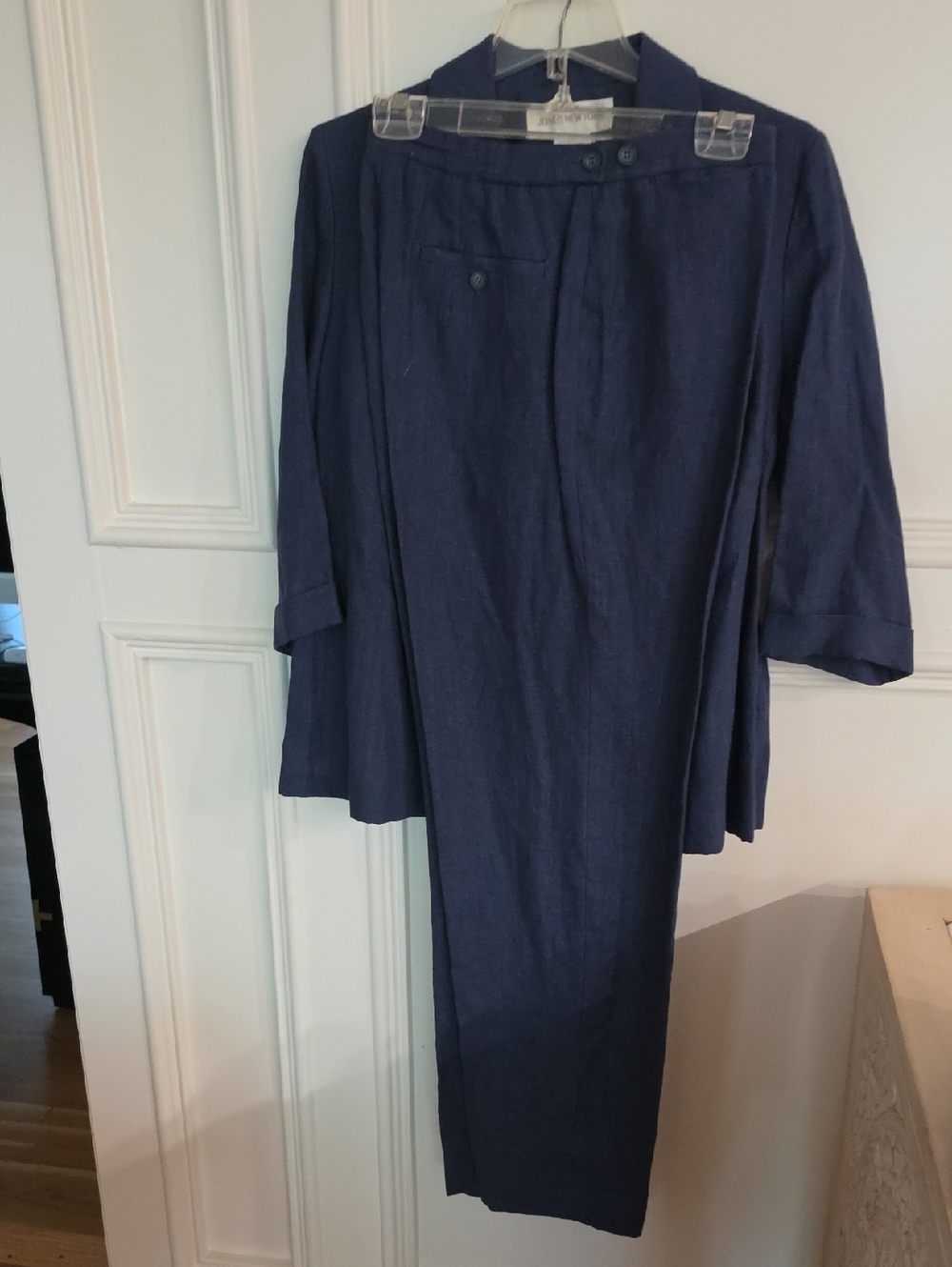Jones New York Navy Two-Piece Pantsuit